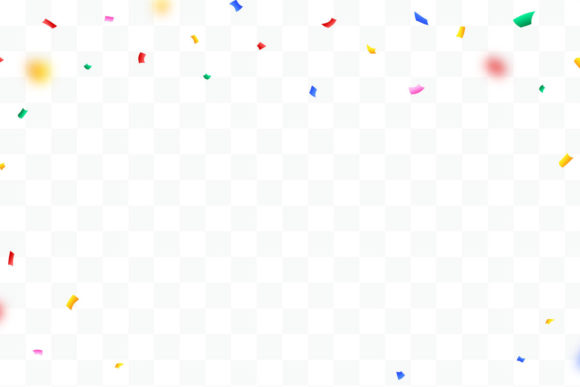 Download Colorful Confetti Frame Element Vector - Premium Resources