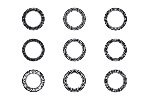 Download Vintage Round Frame Element - Frame element Collection