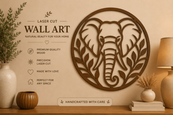 Download Elephant Wall Art SVG,Laser Cut Files - Elephant Collection