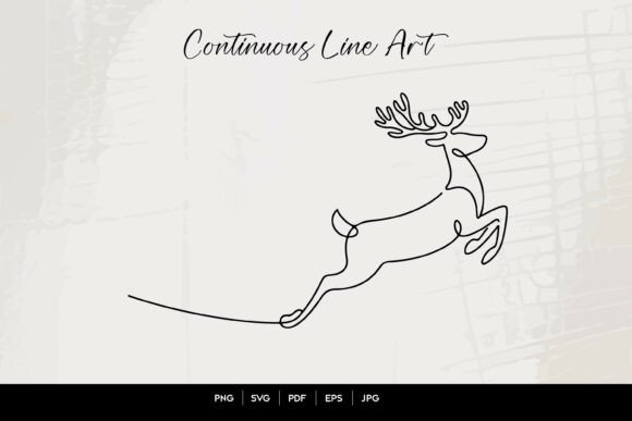 Download Continuous Line Deer SVG - Premium Resources