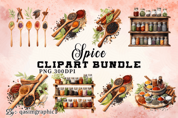 Download Watercolor Herbs and Spices Clipart PNG - Herbs Collection